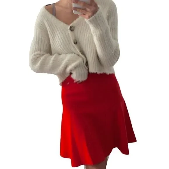 J. Crew Wine Midi Skirt - Picture 2 of 9